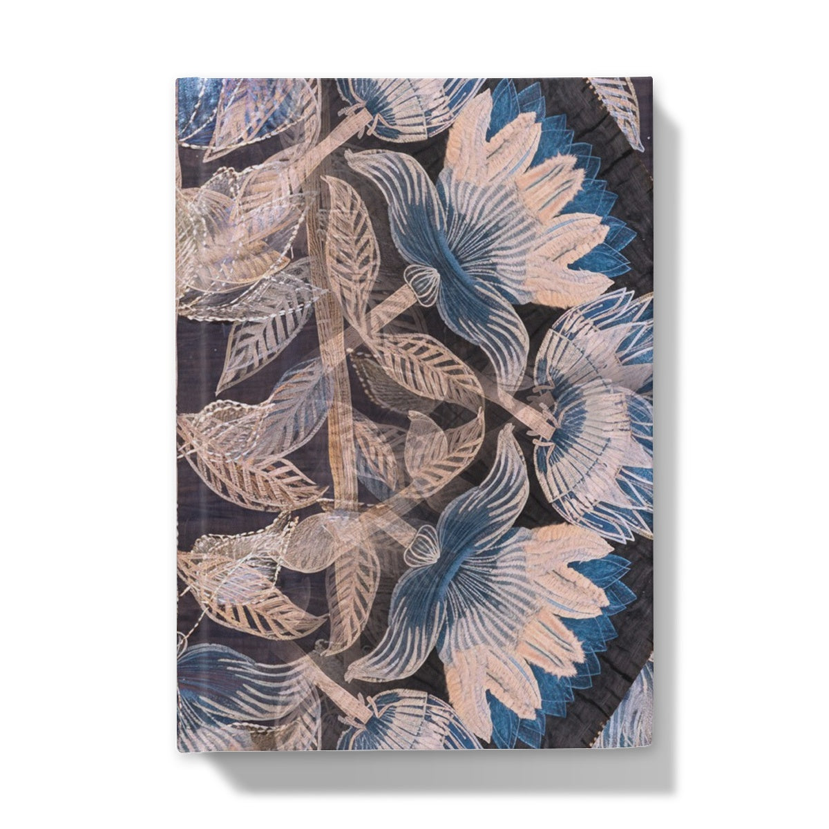 Blue Flora Hardback Journal - Starseed Designs Inc.