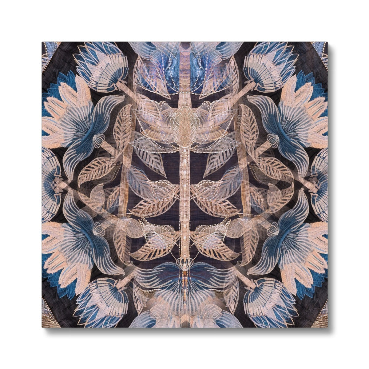 Blue Flora Giclée Canvas Print - Starseed Designs Inc.