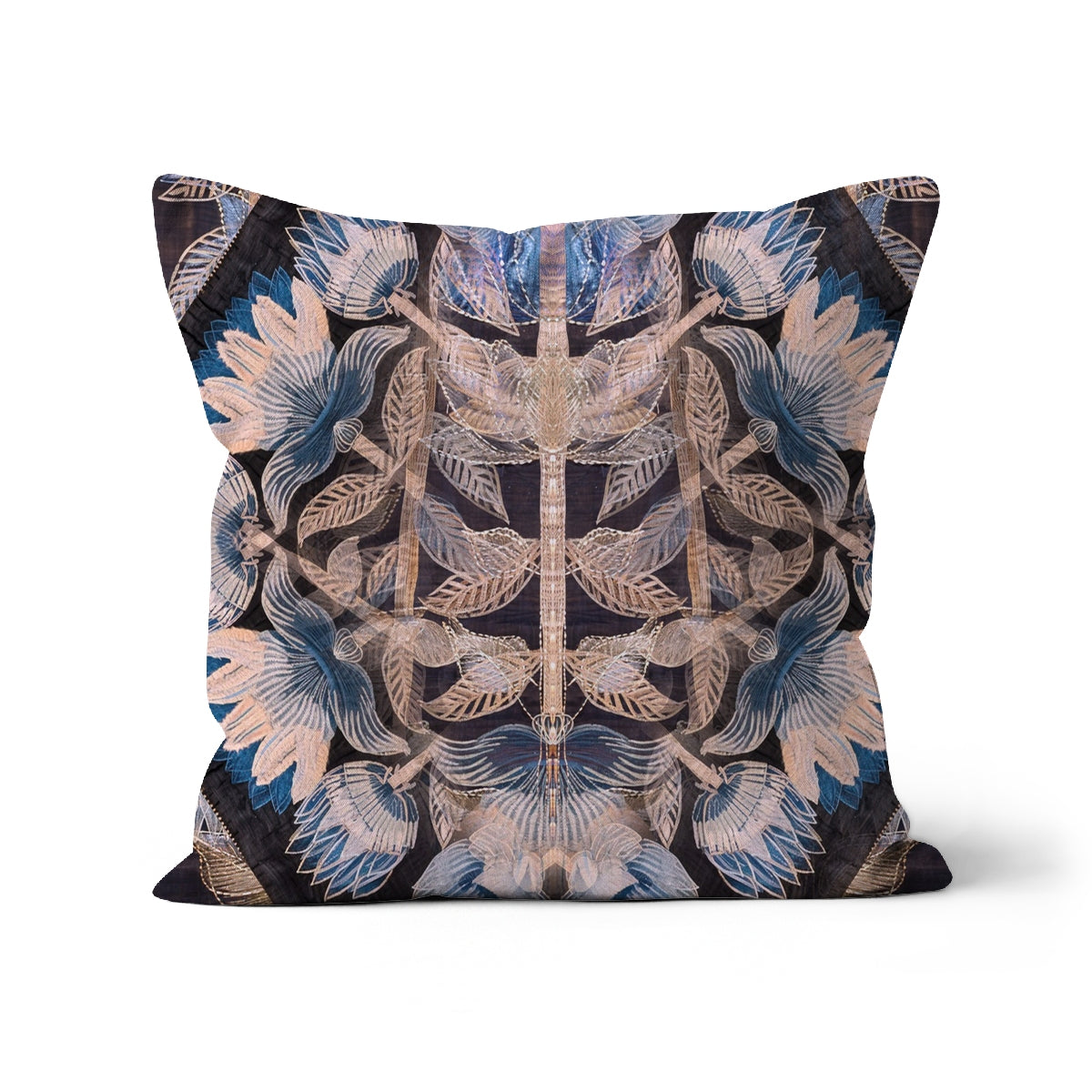 Blue Flora Cushion - Starseed Designs Inc.