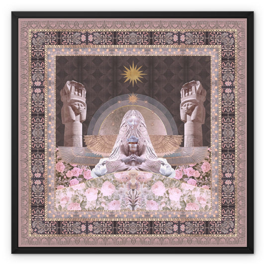 Hathor - Night Edition Framed Canvas - Starseed Designs Inc.