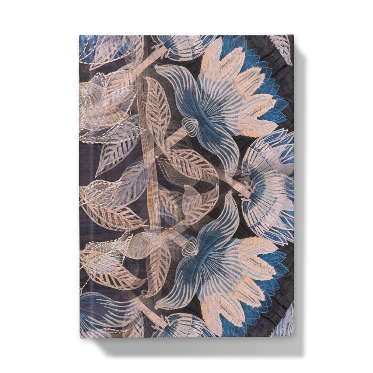 Blue Flora Hardback Journal - Starseed Designs Inc.