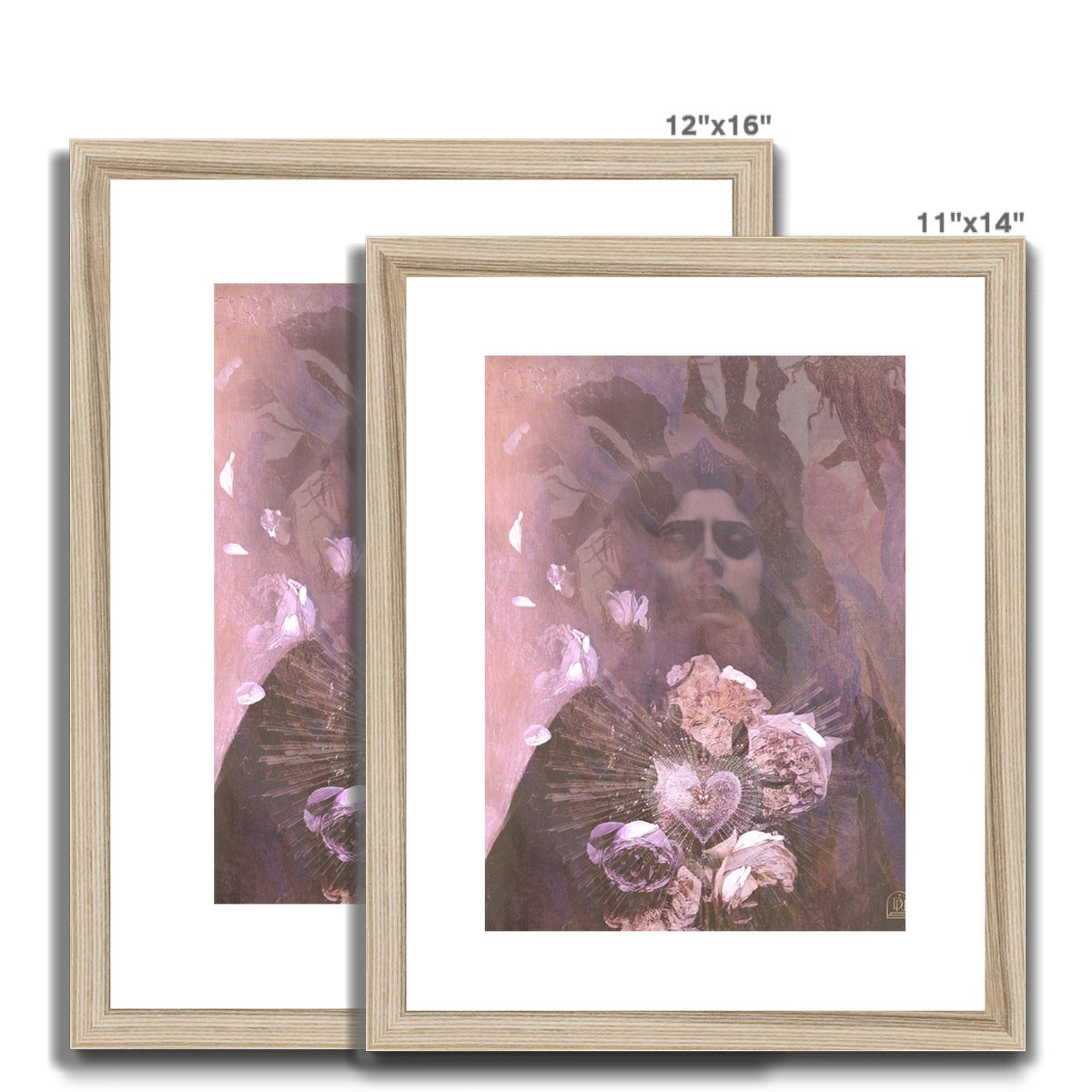 My Petal Heart Framed & Mounted Print - Starseed Designs Inc.