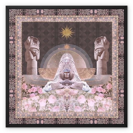 Hathor - Night Edition Framed Canvas - Starseed Designs Inc.