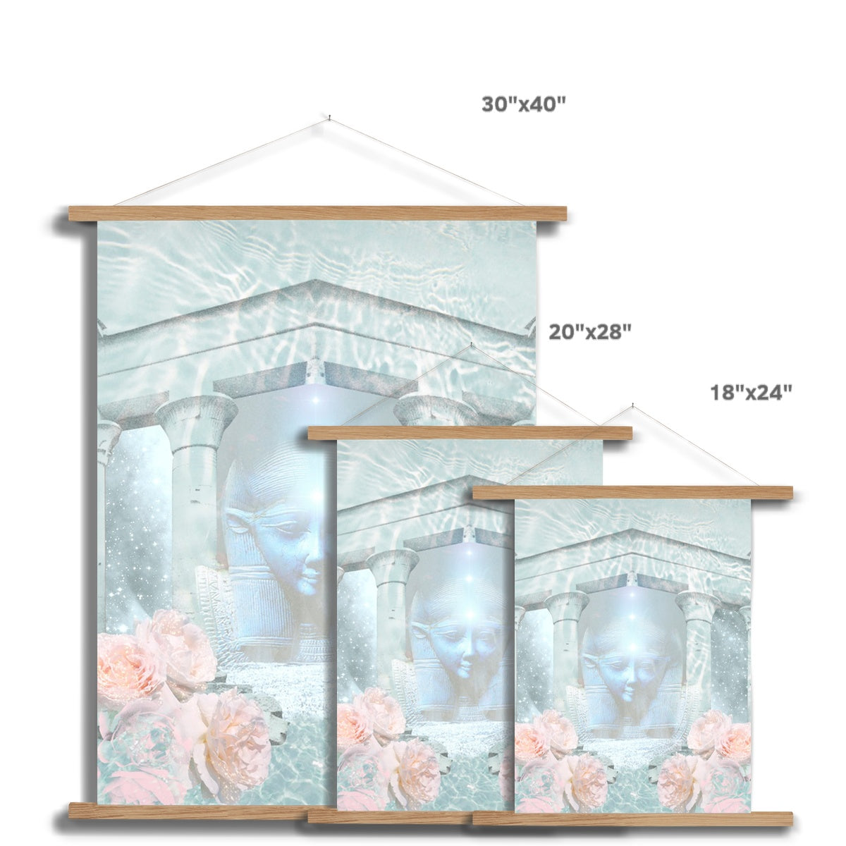 Hathor Temple Fine Art Print with Hanger - Starseed Designs Inc.