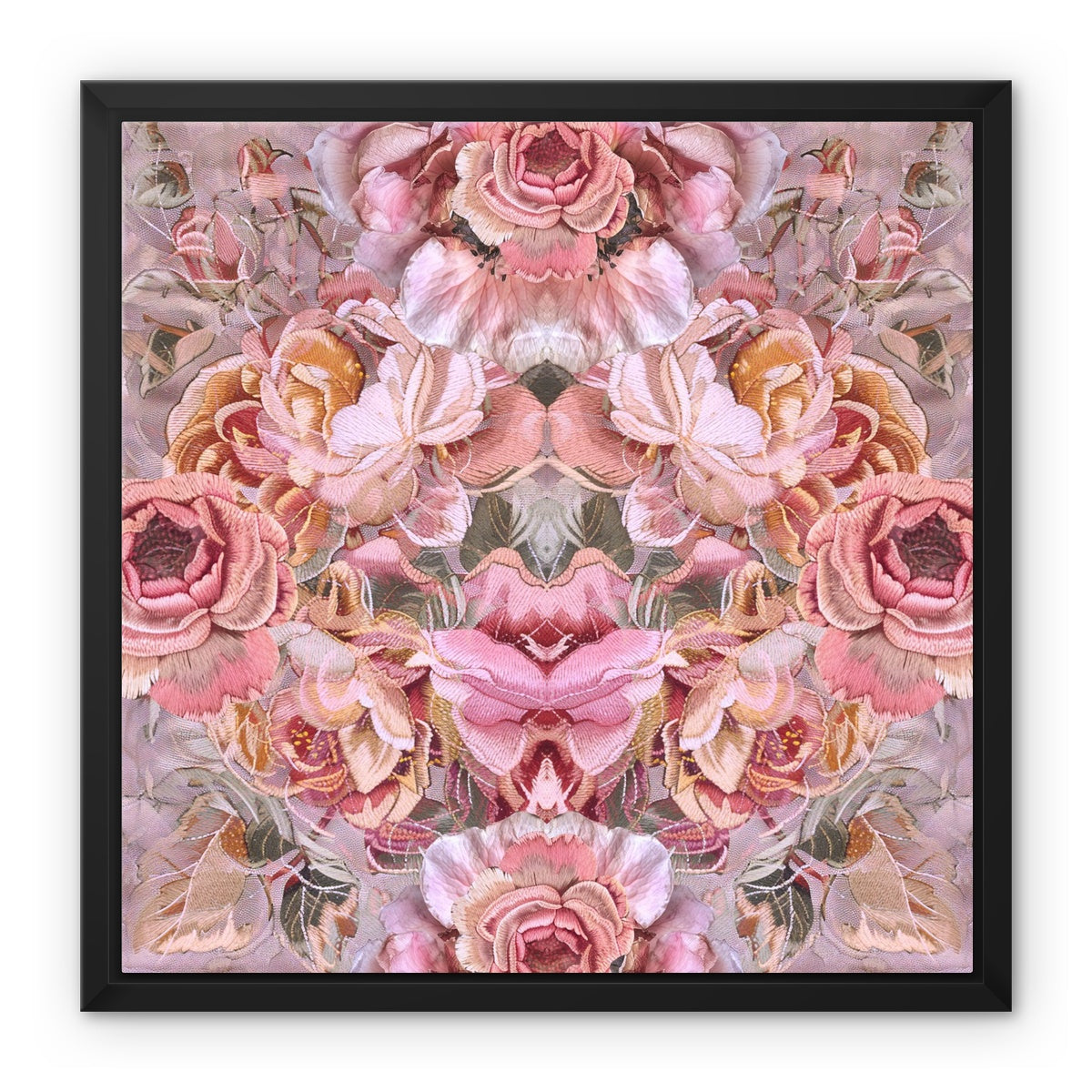 Pink Poetry Framed Canvas - Starseed Designs Inc.