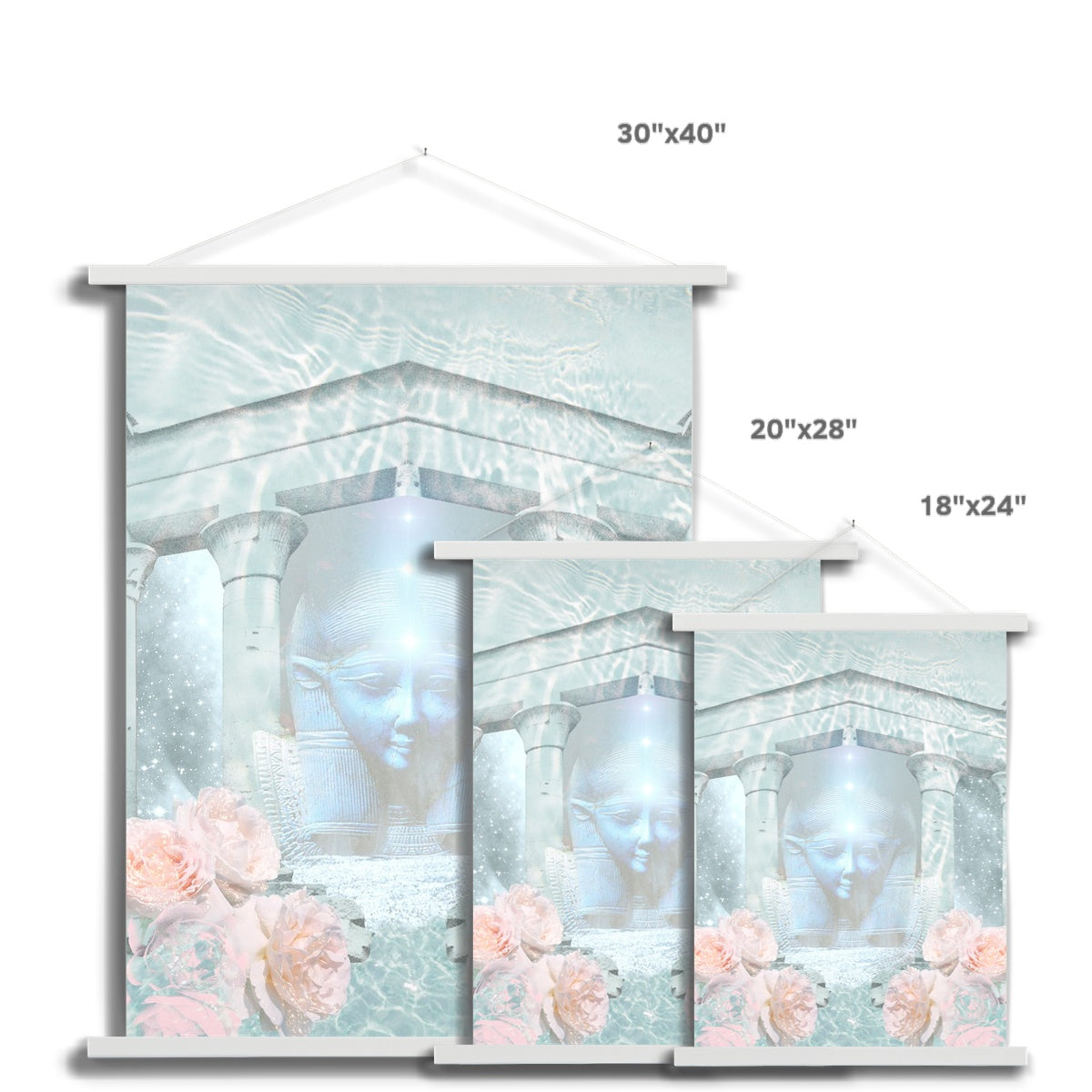 Hathor Temple Fine Art Print with Hanger - Starseed Designs Inc.