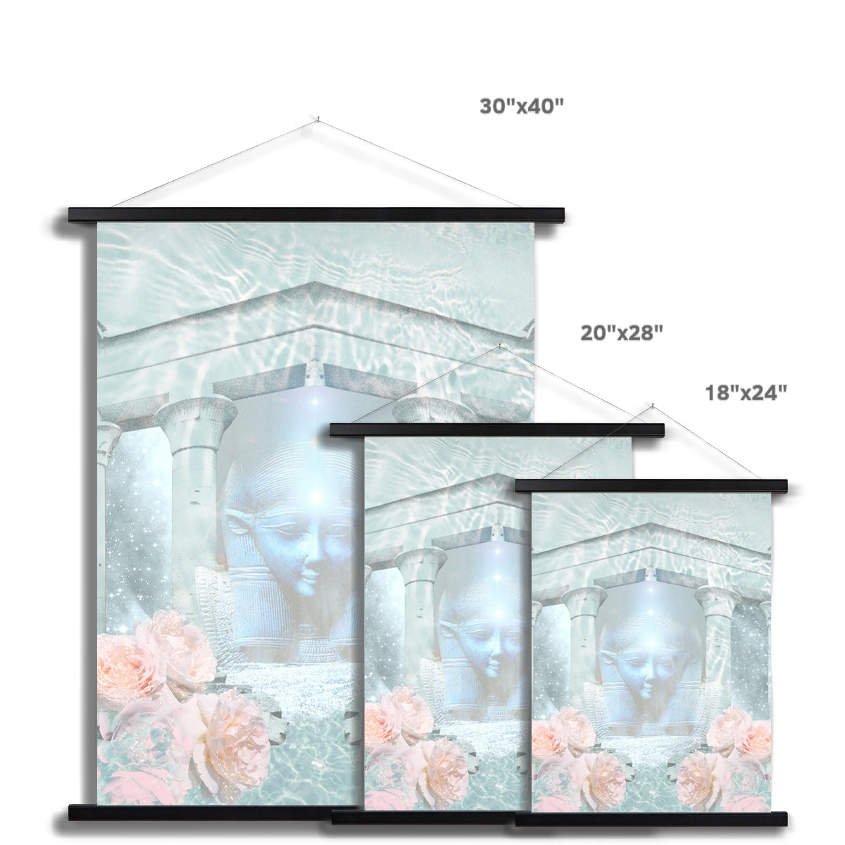 Hathor Temple Fine Art Print with Hanger - Starseed Designs Inc.
