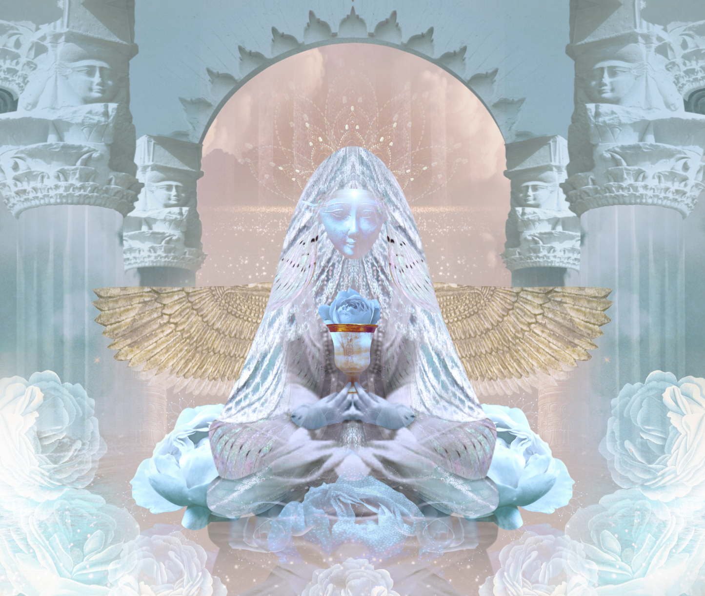 Temple of Hathor Tapestry - Starseed Designs Inc.