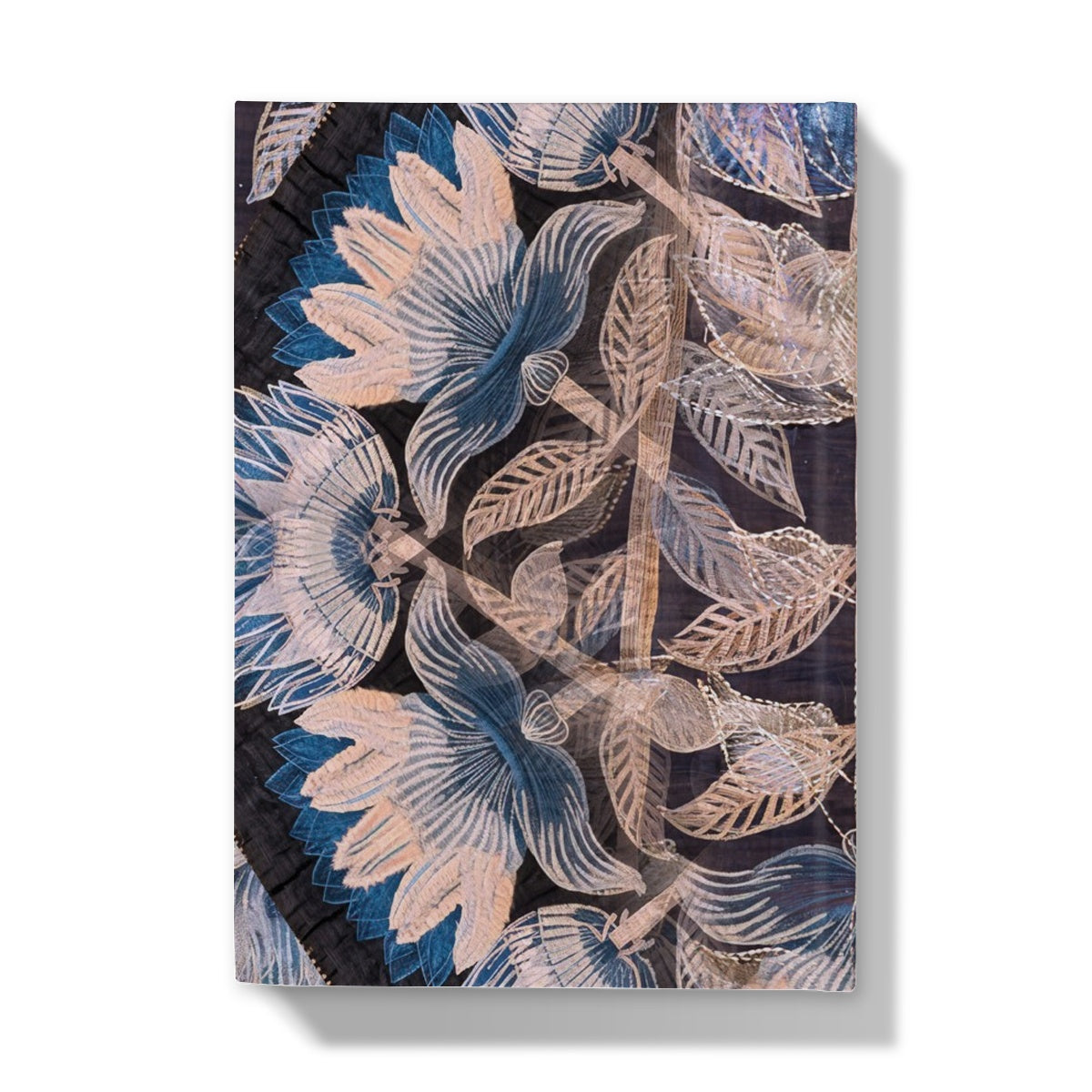 Blue Flora Hardback Journal - Starseed Designs Inc.