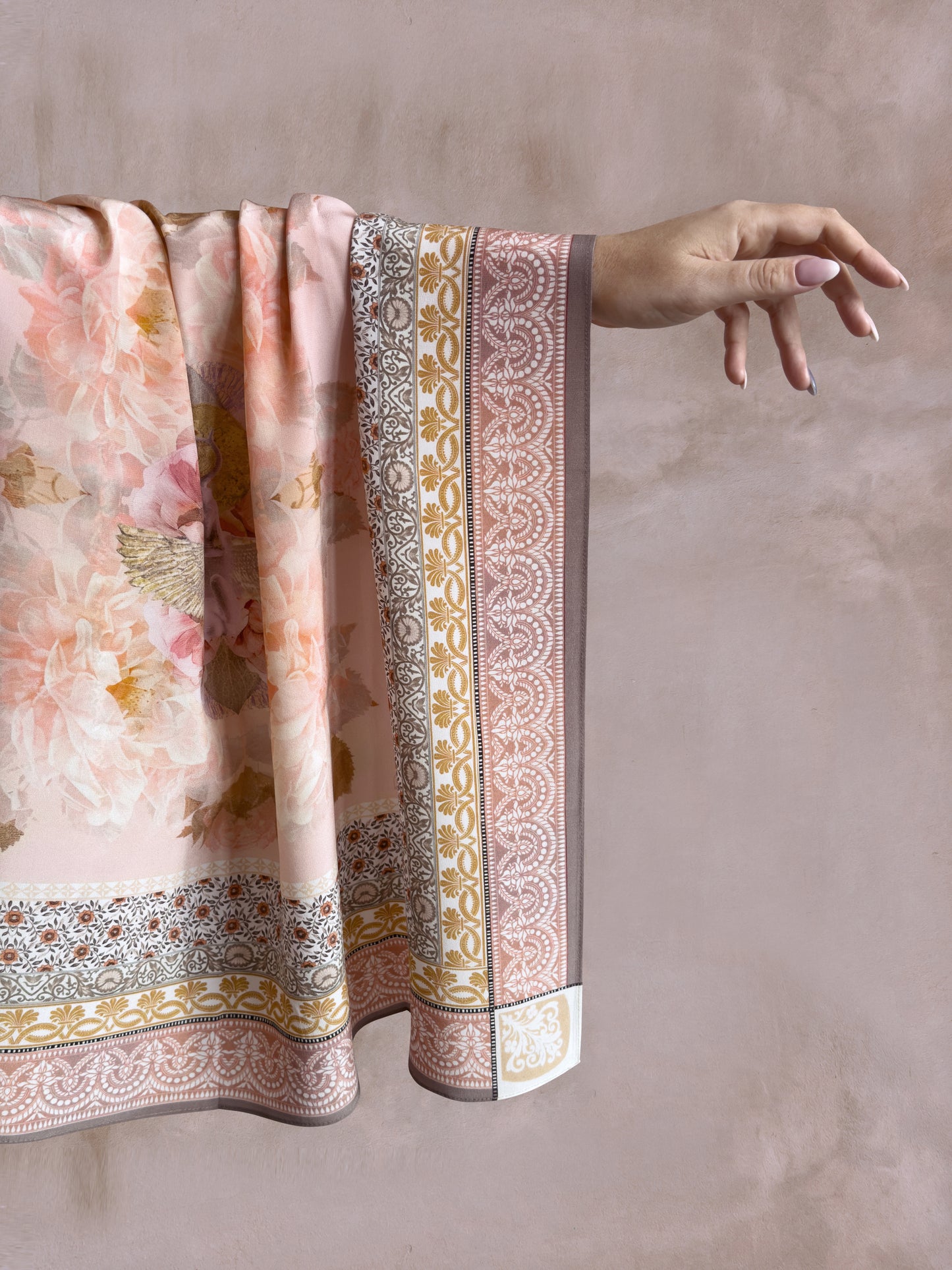 GODDESS BLOOMS SILK CREPE SCARF - Starseed Designs Inc.