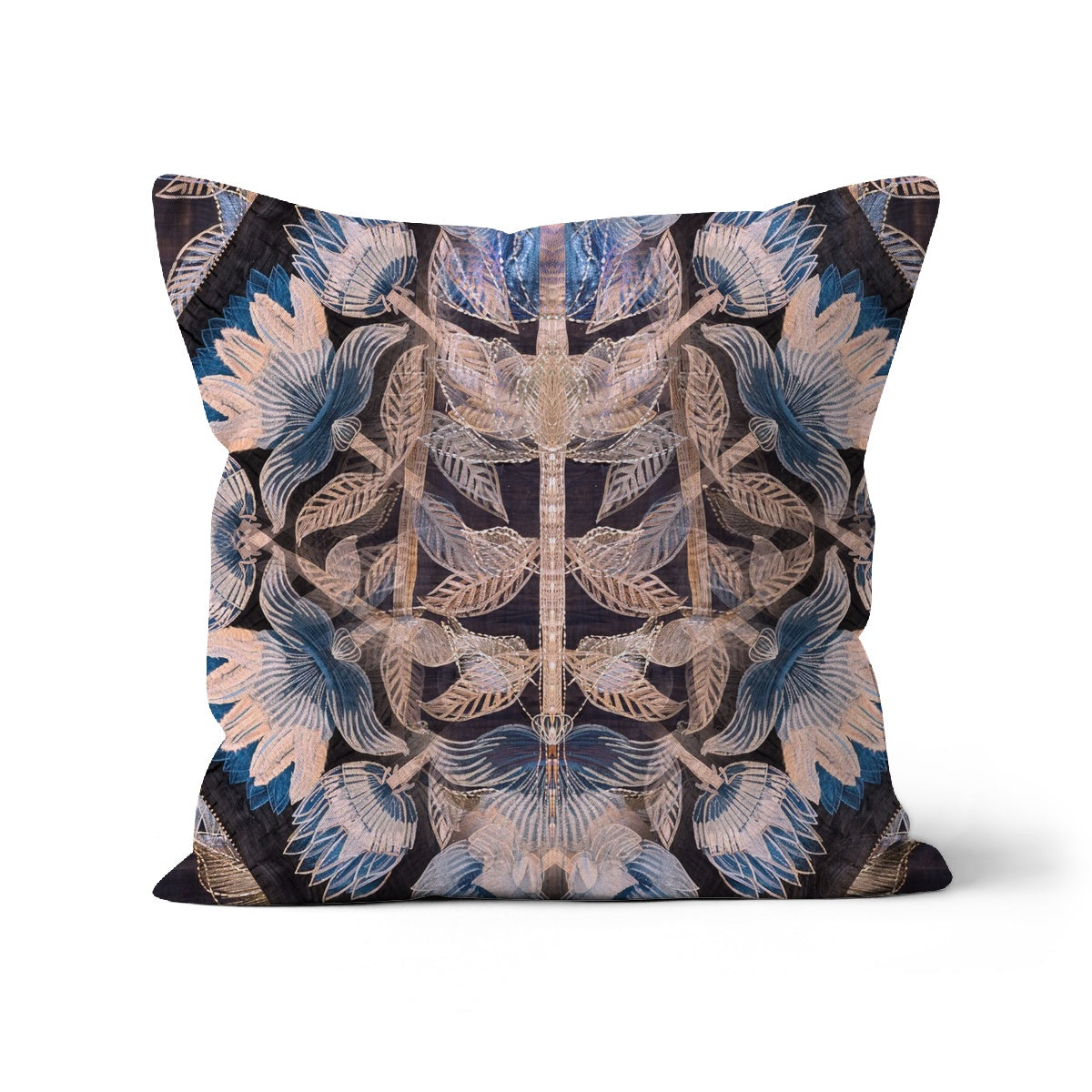 Blue Flora Cushion - Starseed Designs Inc.