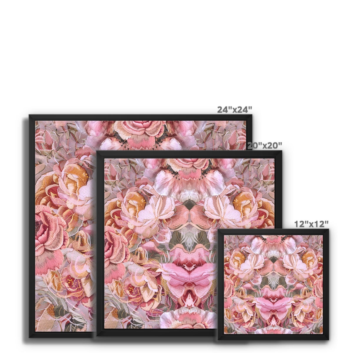 Pink Poetry Framed Canvas - Starseed Designs Inc.