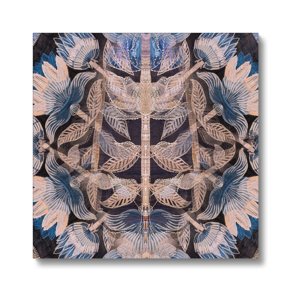 Blue Flora Eco Canvas Print - Starseed Designs Inc.