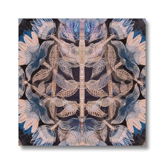 Blue Flora Eco Canvas Print - Starseed Designs Inc.