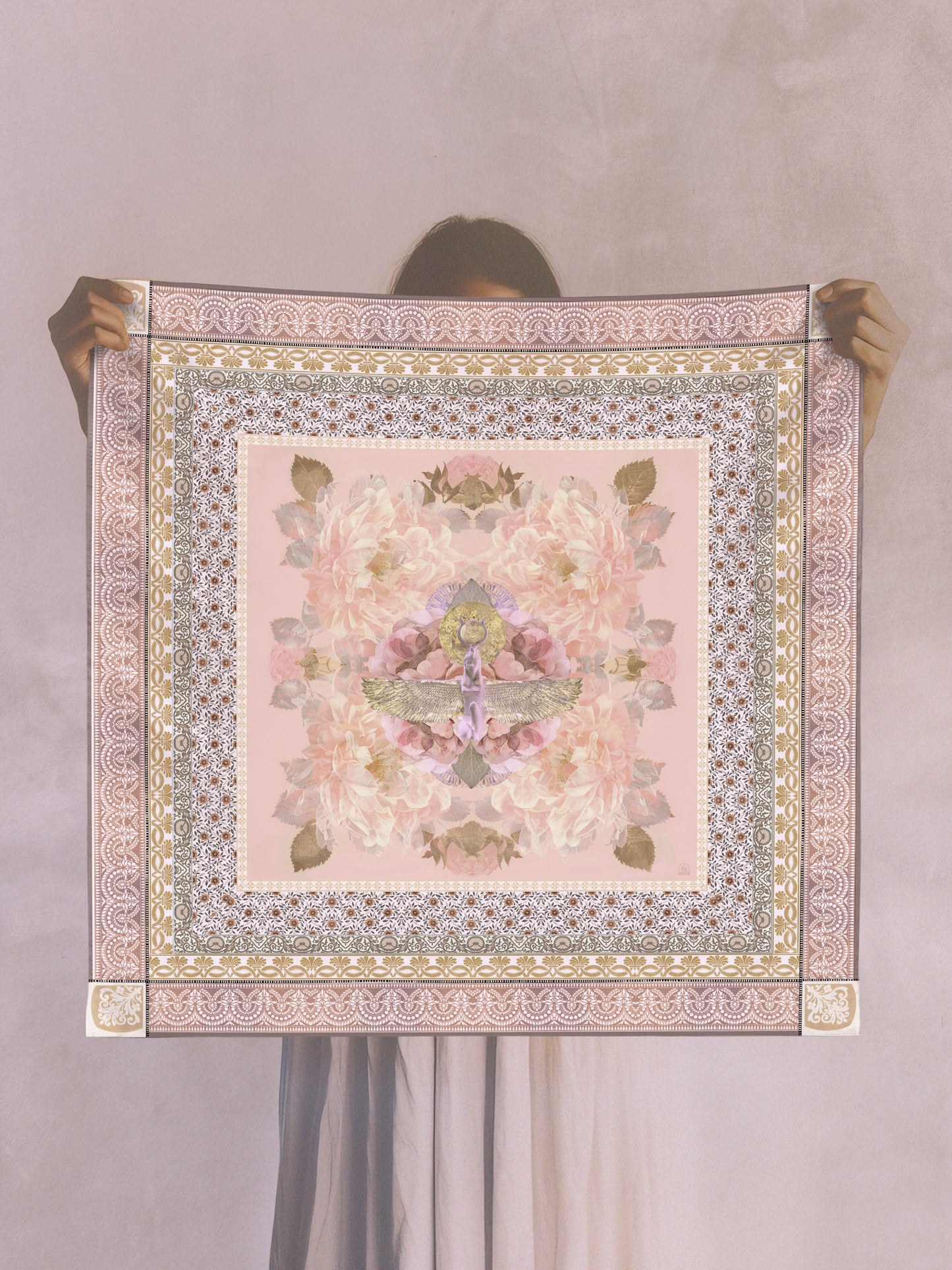 GODDESS BLOOMS SILK CREPE SCARF - Starseed Designs Inc.
