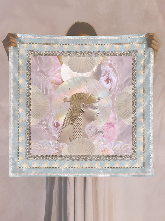 GODDESS DREAMS SILK CREPE SCARF - Starseed Designs Inc.