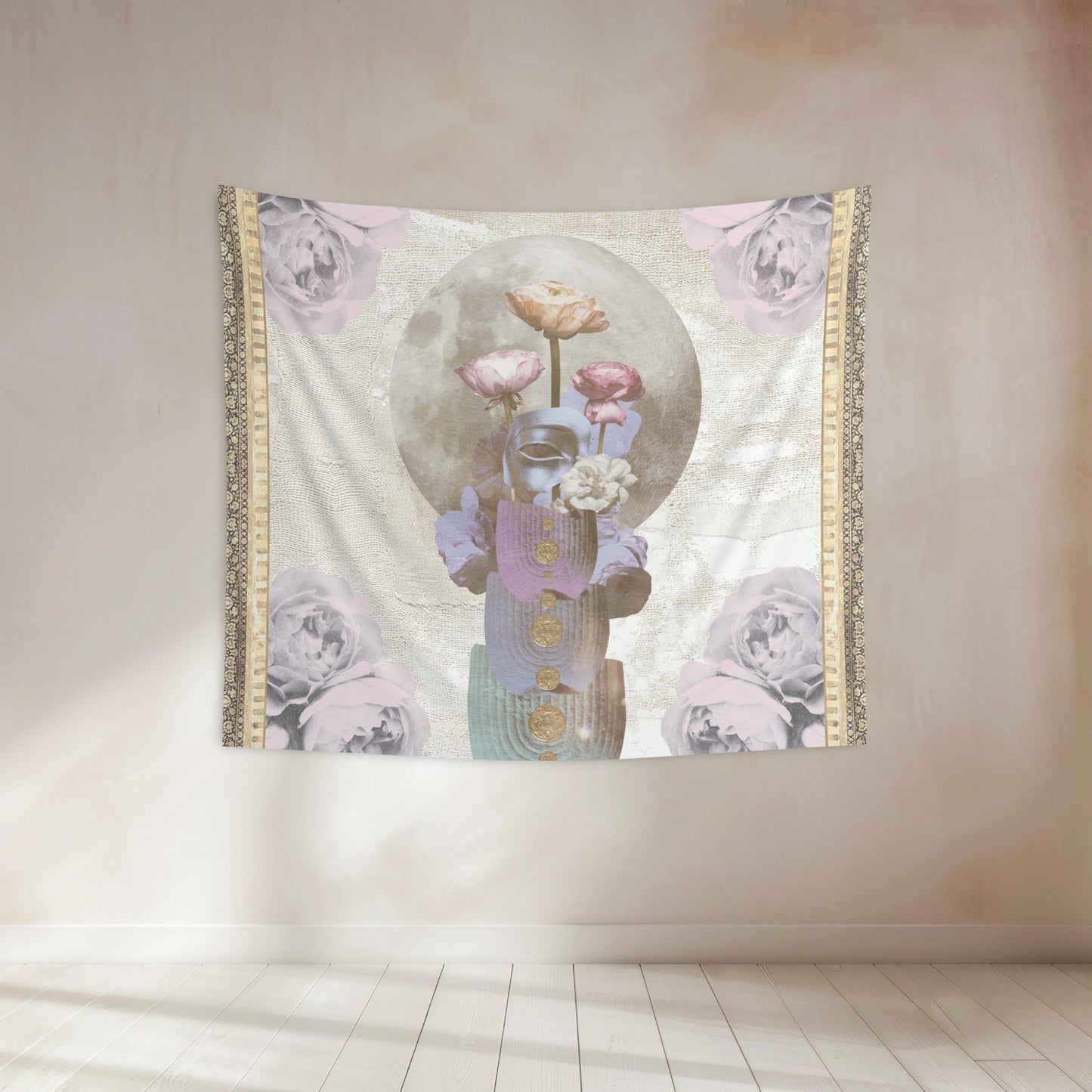 Eight of Pentacles Tapestry - Starseed Designs Inc.