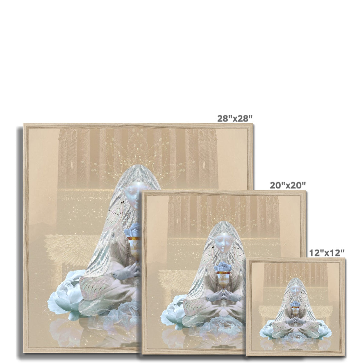 The Blue Rose Framed Print - Starseed Designs Inc.