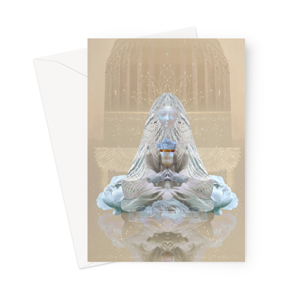 The Blue Rose Greeting Card - Starseed Designs Inc.