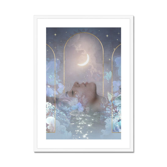 Moonflower Framed & Mounted Print - Starseed Designs Inc.