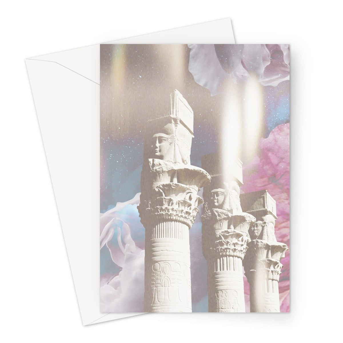 Ancient Temple of Light Greeting Card - Starseed Designs Inc.