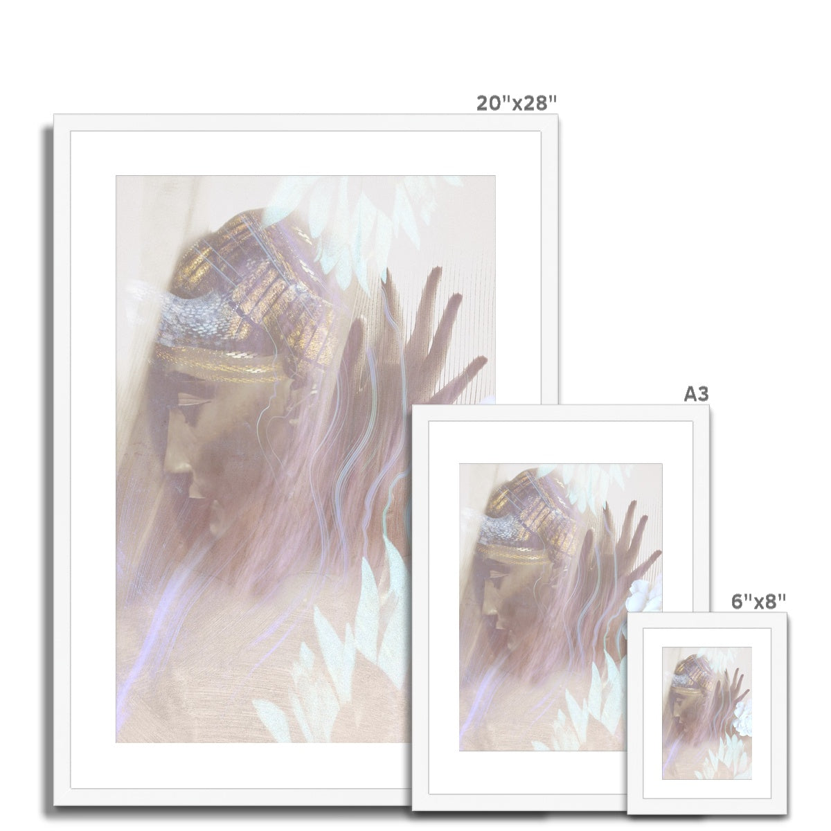 Queen Nefertiti Framed & Mounted Print - Starseed Designs Inc.