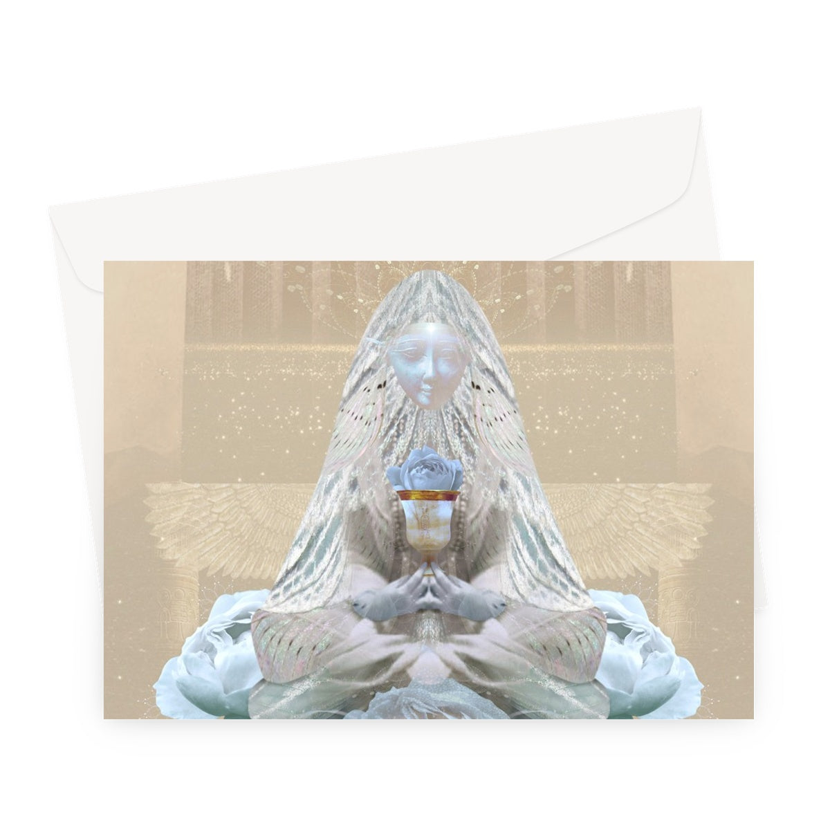 The Blue Rose Greeting Card - Starseed Designs Inc.