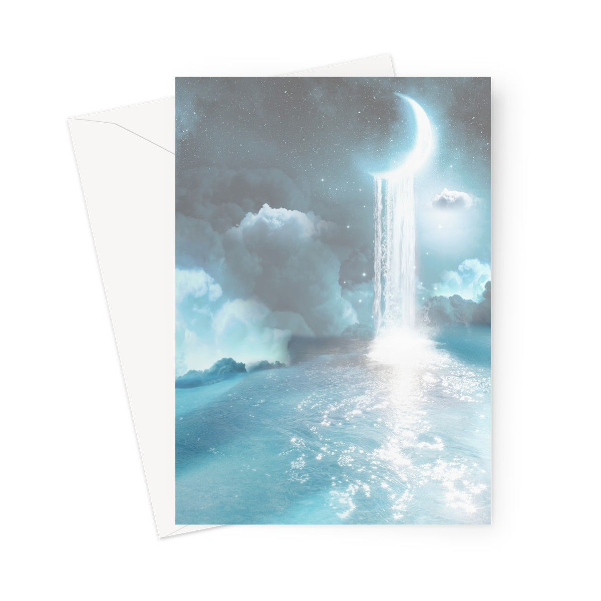 Lunar Waters Greeting Card - Starseed Designs Inc.