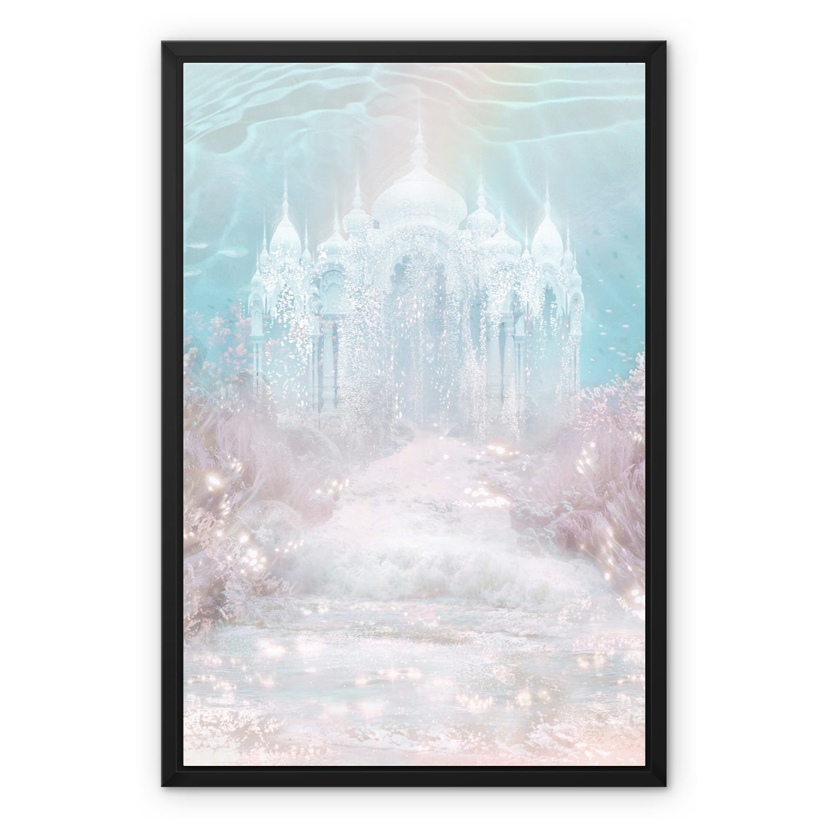 Temple of the Sea Framed Canvas - Starseed Designs Inc.