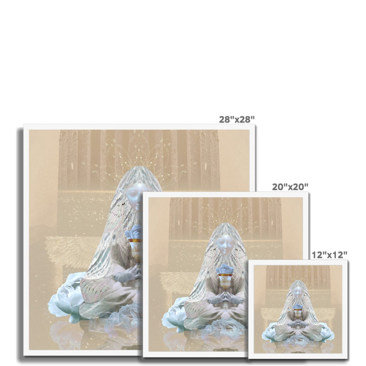 The Blue Rose Framed Print - Starseed Designs Inc.