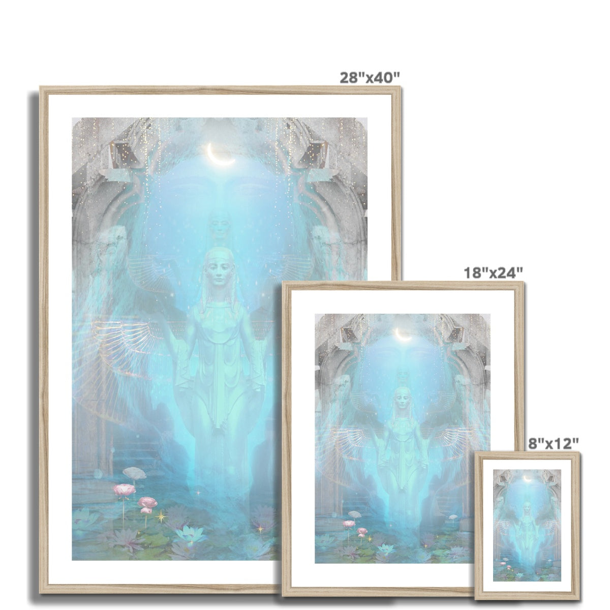 Cerulean Dream Framed & Mounted Print - Starseed Designs Inc.