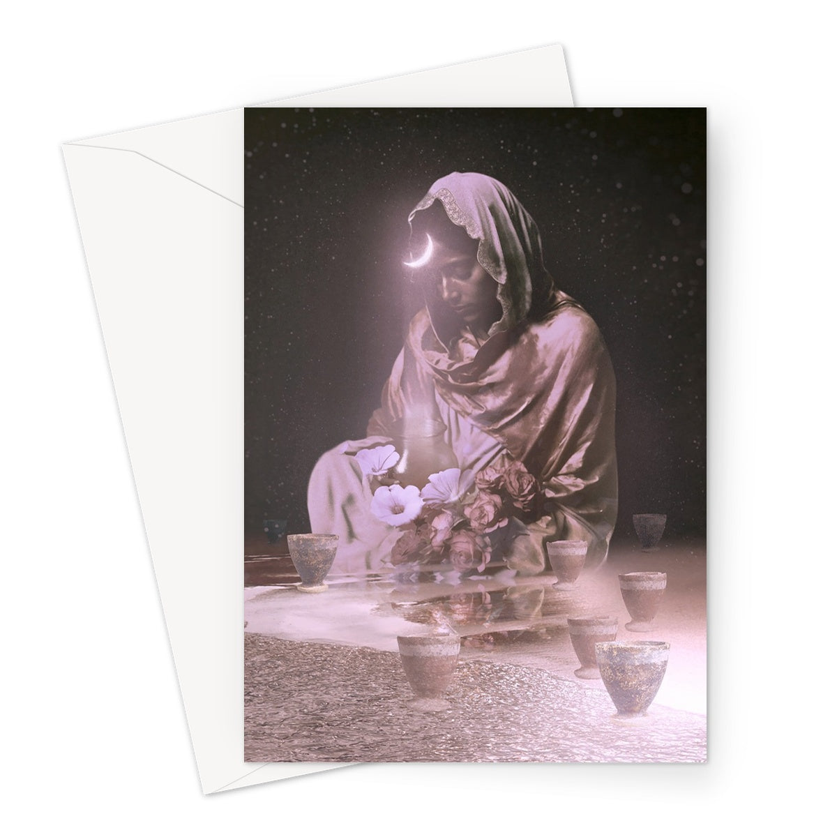Eight of Cups Greeting Card - Starseed Designs Inc.