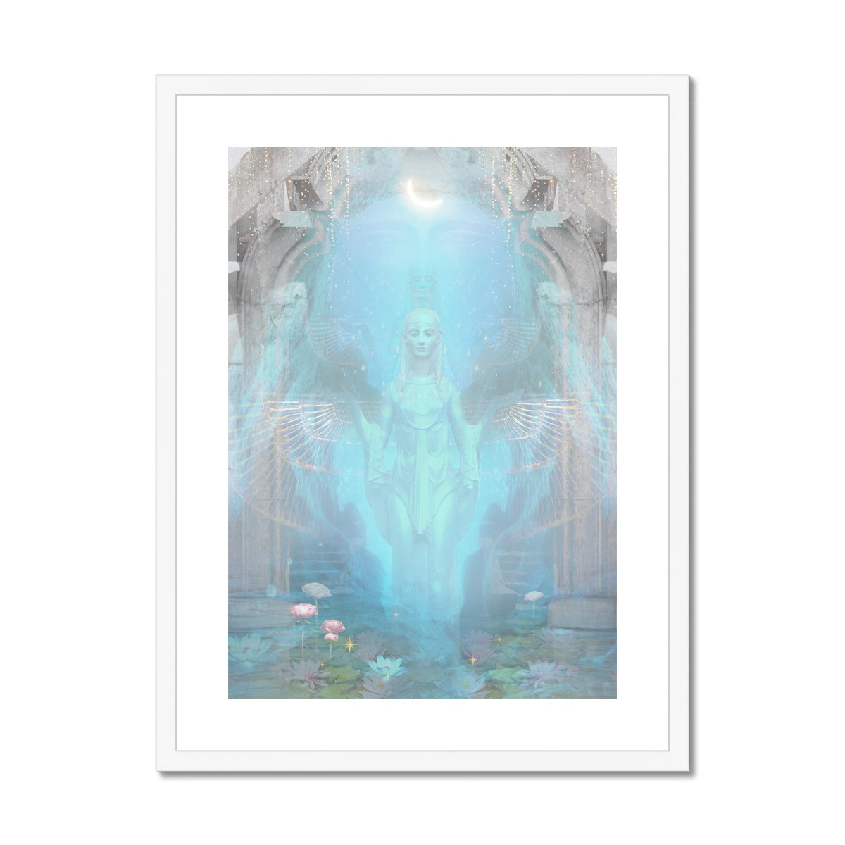 Cerulean Dream Framed & Mounted Print - Starseed Designs Inc.