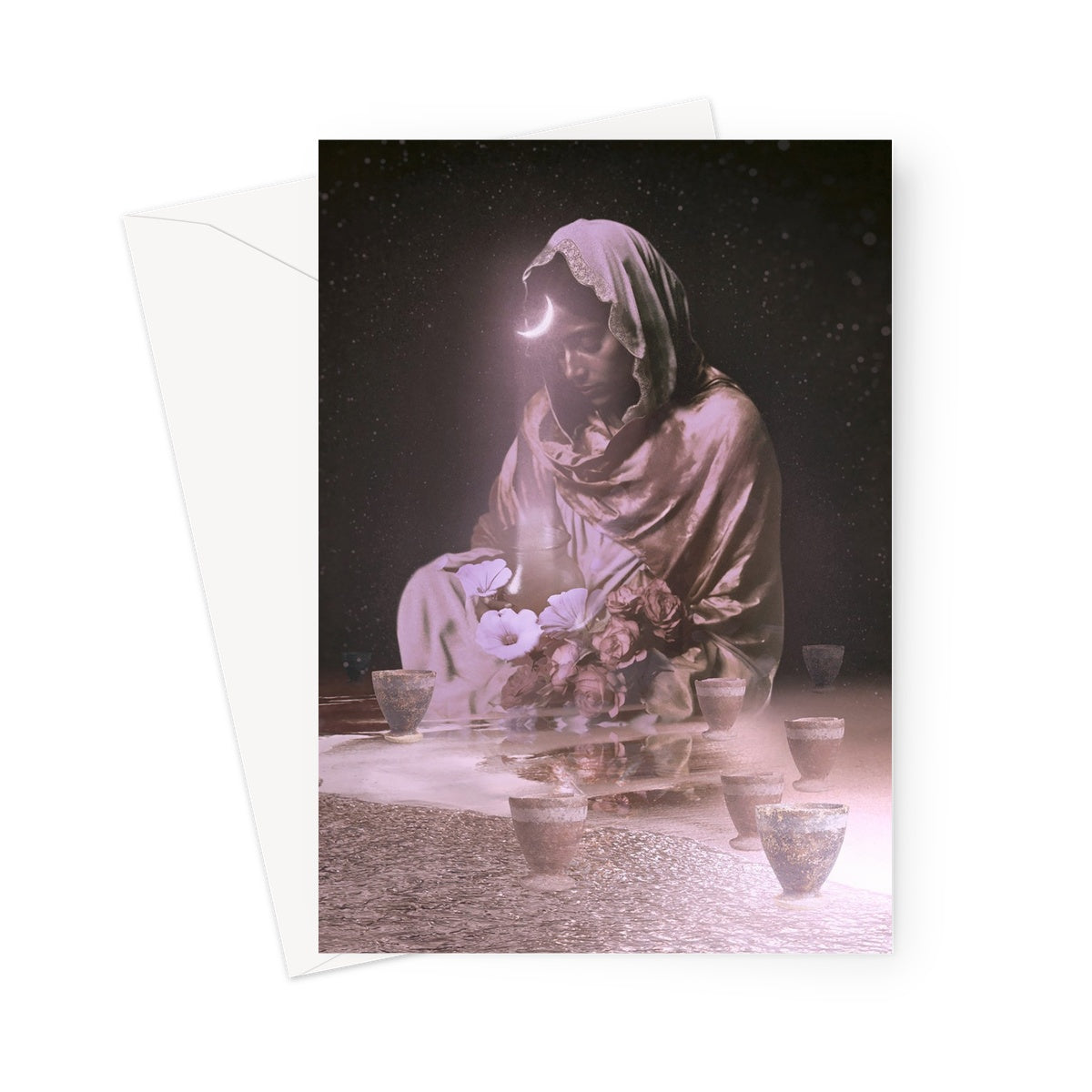Eight of Cups Greeting Card - Starseed Designs Inc.