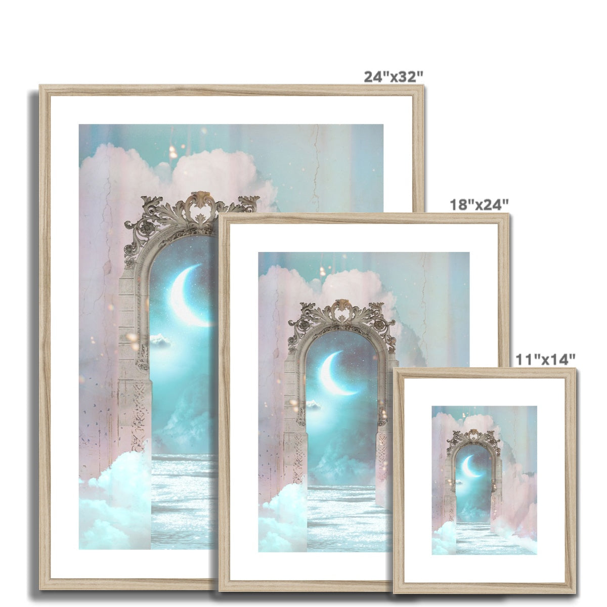Luna Framed & Mounted Print - Starseed Designs Inc.