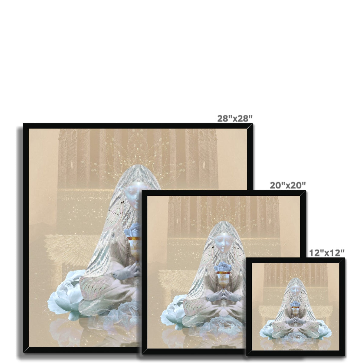 The Blue Rose Framed Print - Starseed Designs Inc.