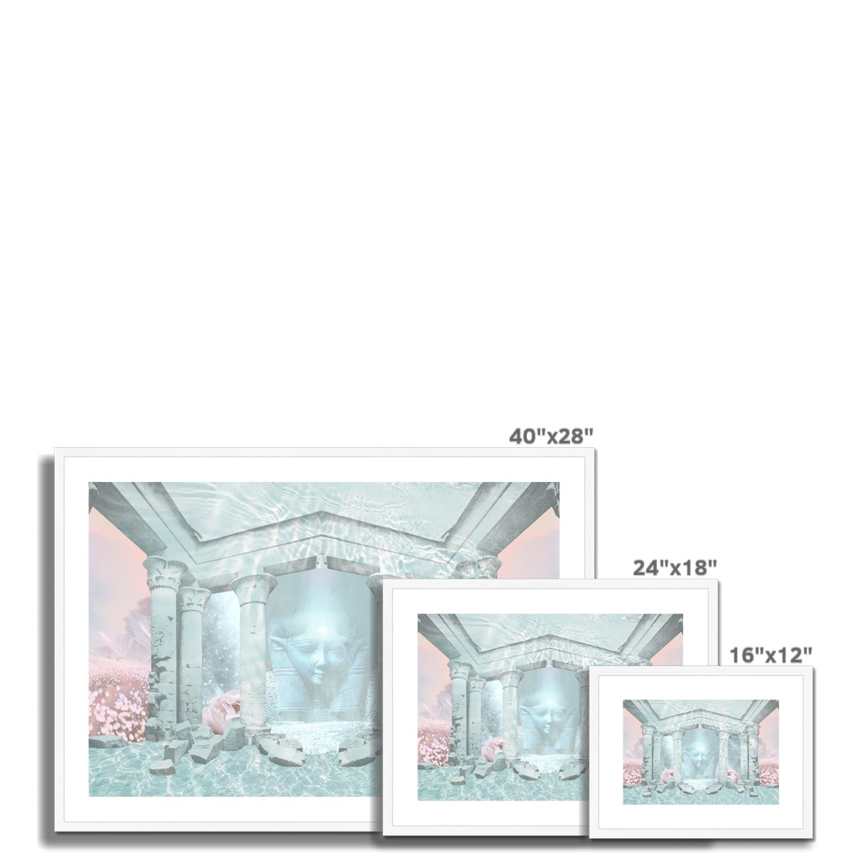 Hathor Temple Framed & Mounted Print - Starseed Designs Inc.