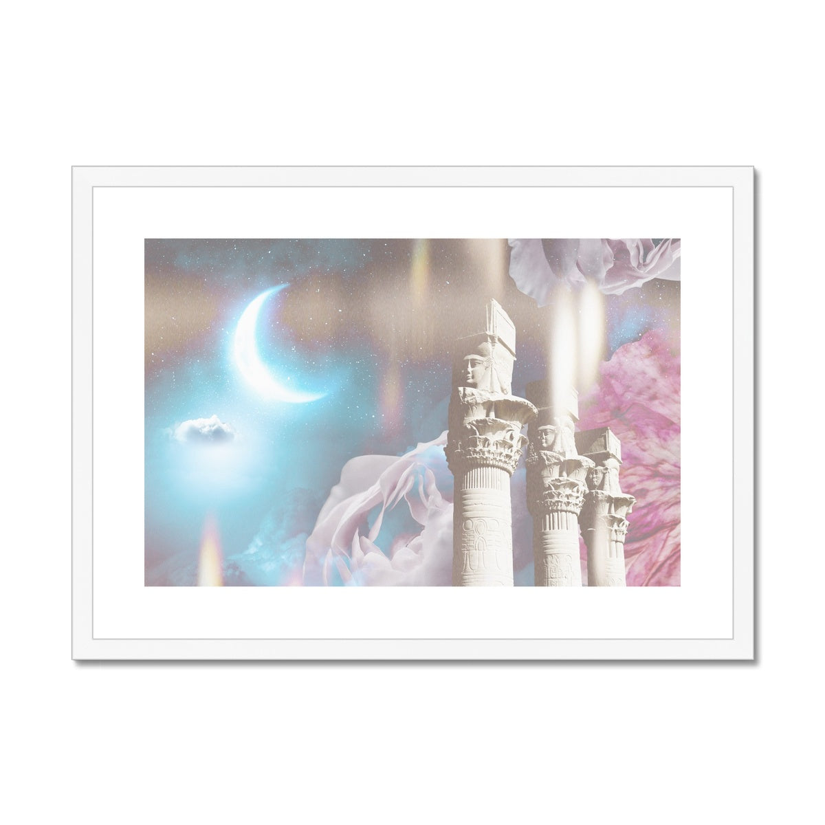 Ancient Temple of Light Framed & Mounted Print - Starseed Designs Inc.