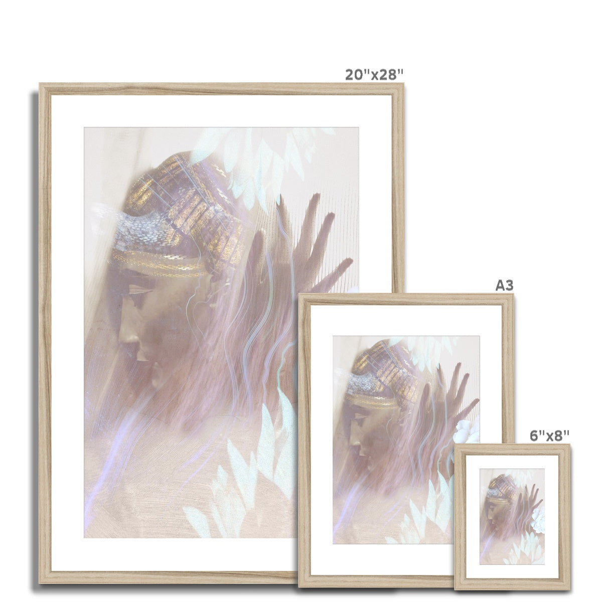 Queen Nefertiti Framed & Mounted Print - Starseed Designs Inc.