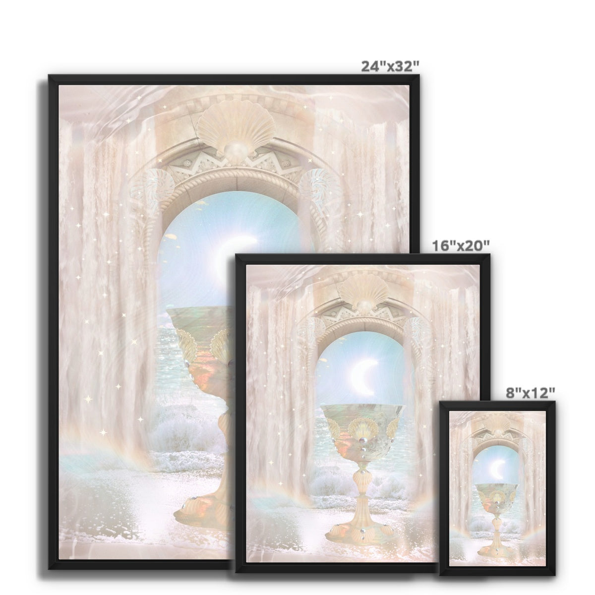 Sacred Chalice Framed Canvas - Starseed Designs Inc.