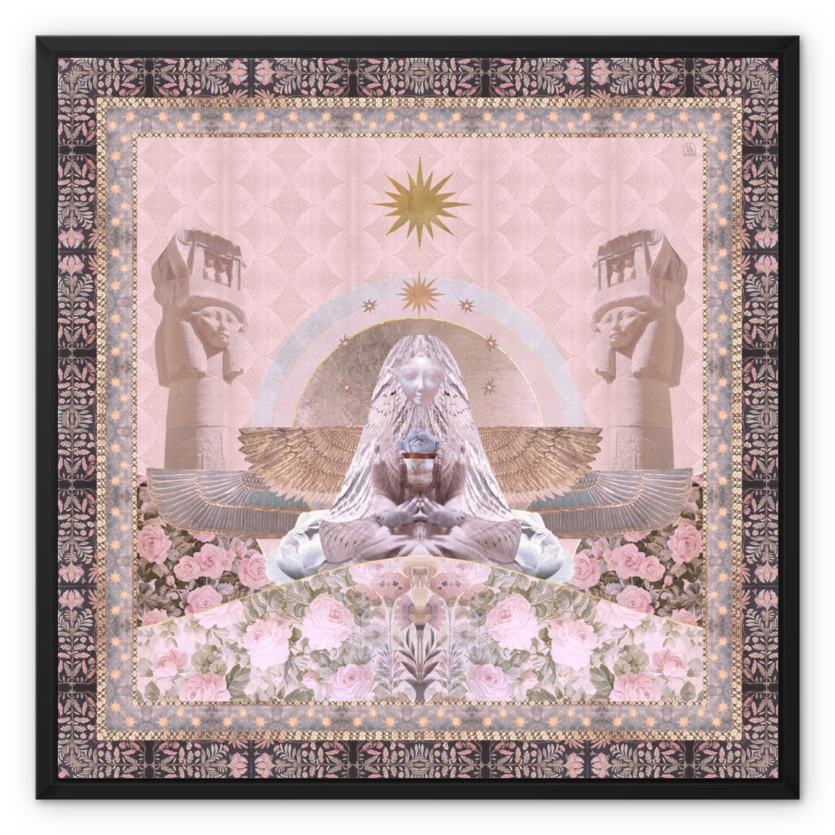 Hathor - Light Edition Framed Canvas - Starseed Designs Inc.