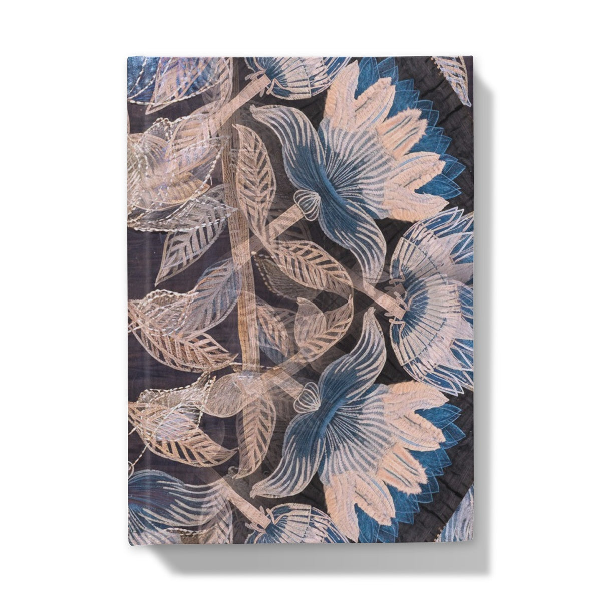 Blue Flora Hardback Journal - Starseed Designs Inc.