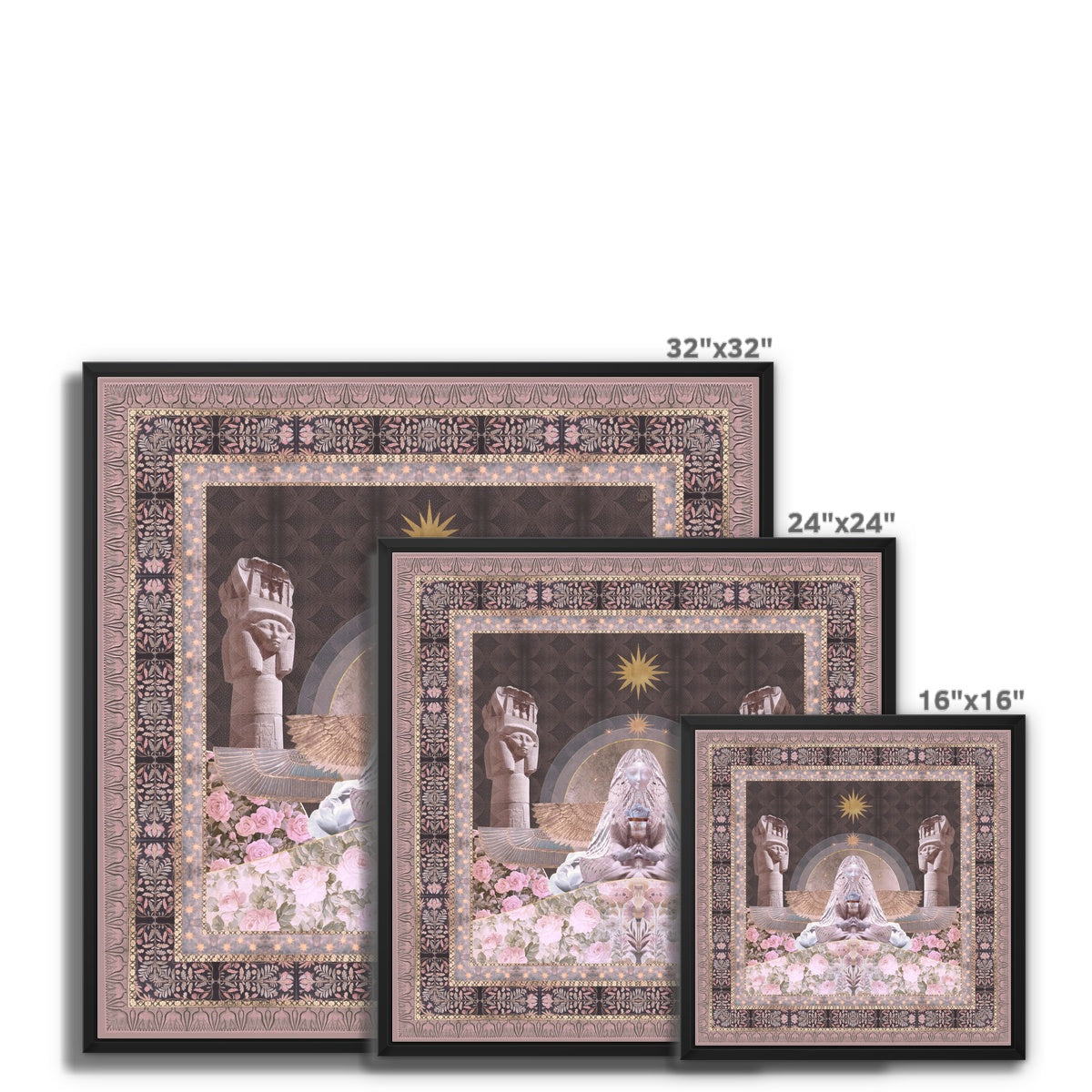 Hathor - Night Edition Framed Canvas - Starseed Designs Inc.