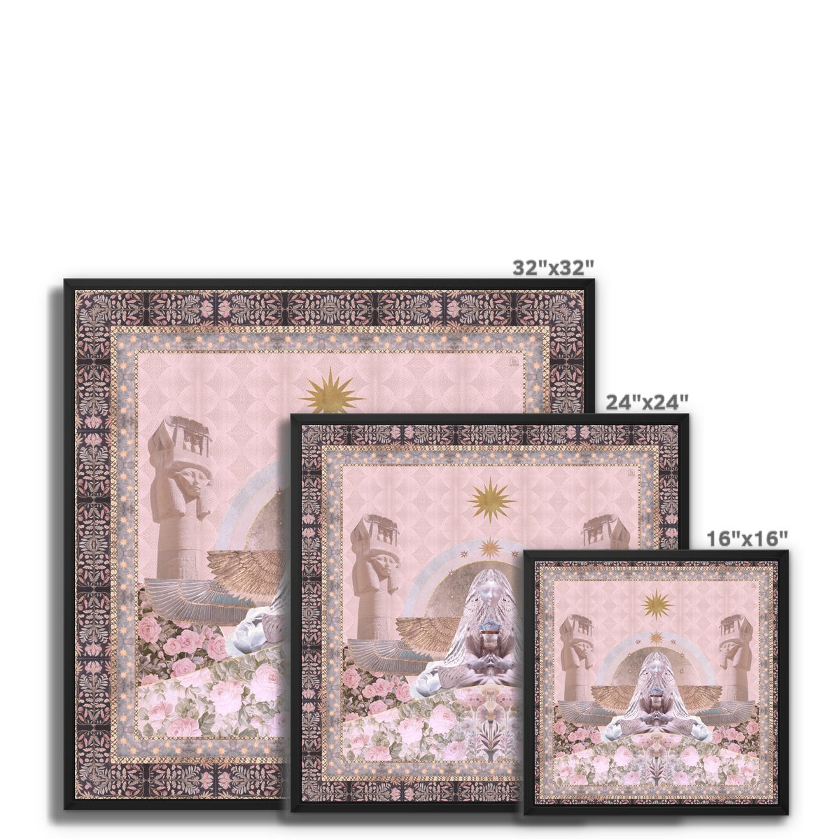 Hathor - Light Edition Framed Canvas - Starseed Designs Inc.