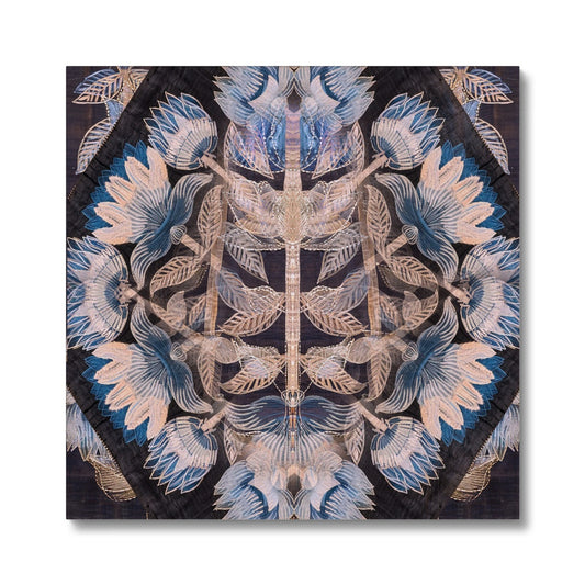Blue Flora Giclée Canvas Print - Starseed Designs Inc.