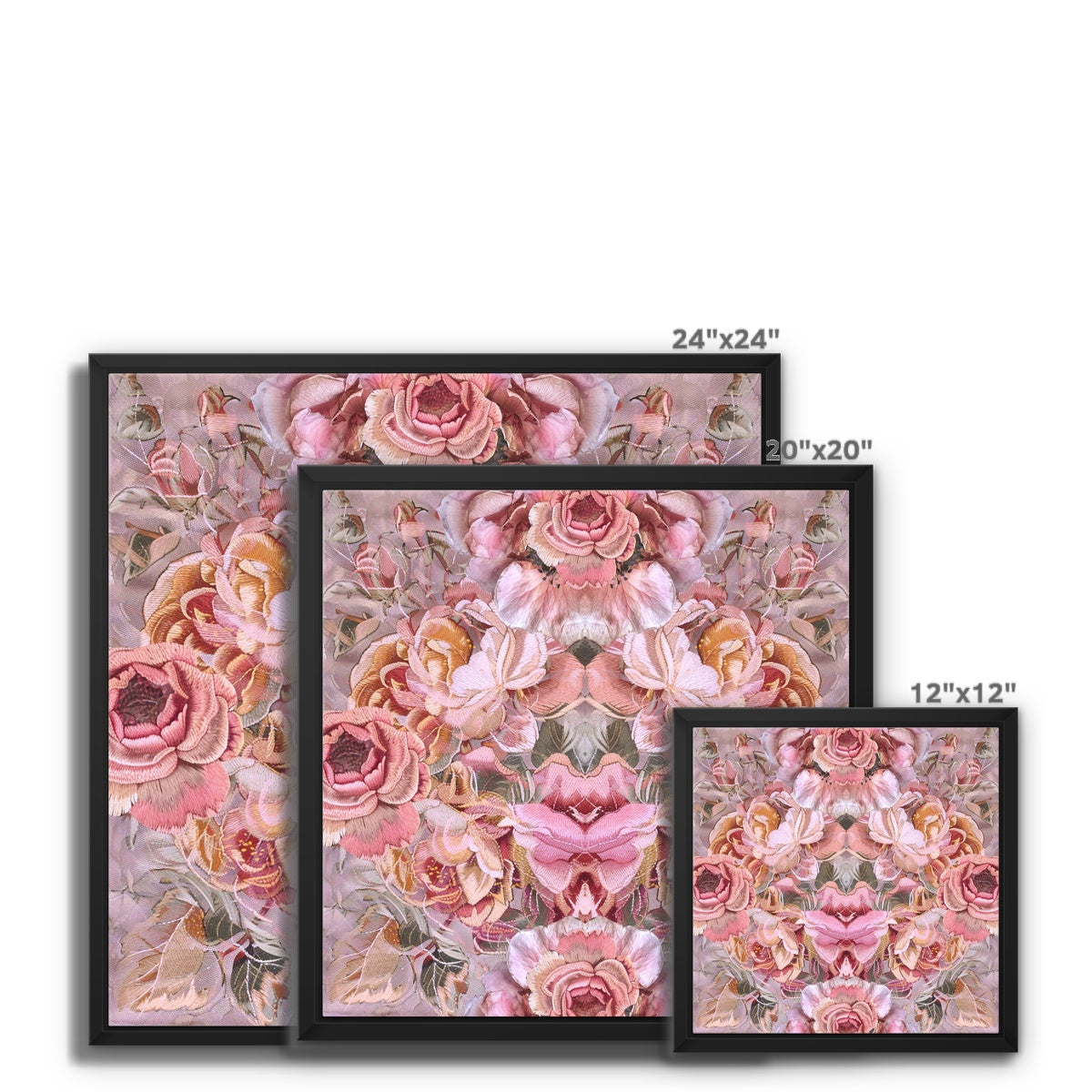 Pink Poetry Framed Canvas - Starseed Designs Inc.