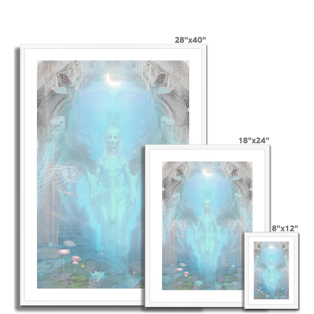Cerulean Dream Framed & Mounted Print - Starseed Designs Inc.