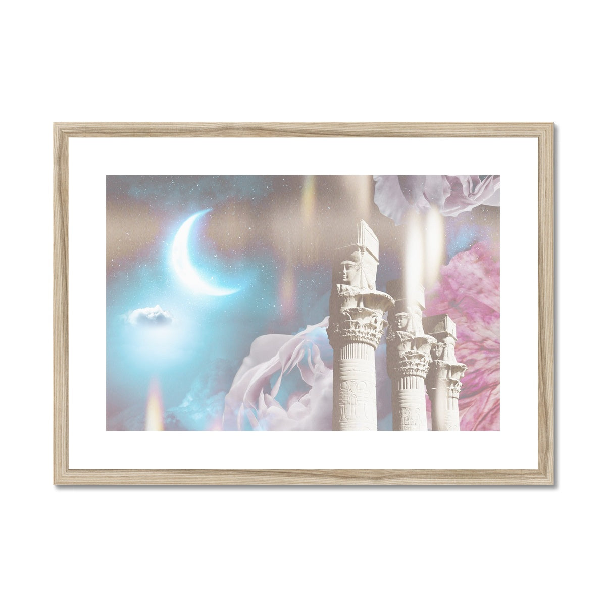 Ancient Temple of Light Framed & Mounted Print - Starseed Designs Inc.