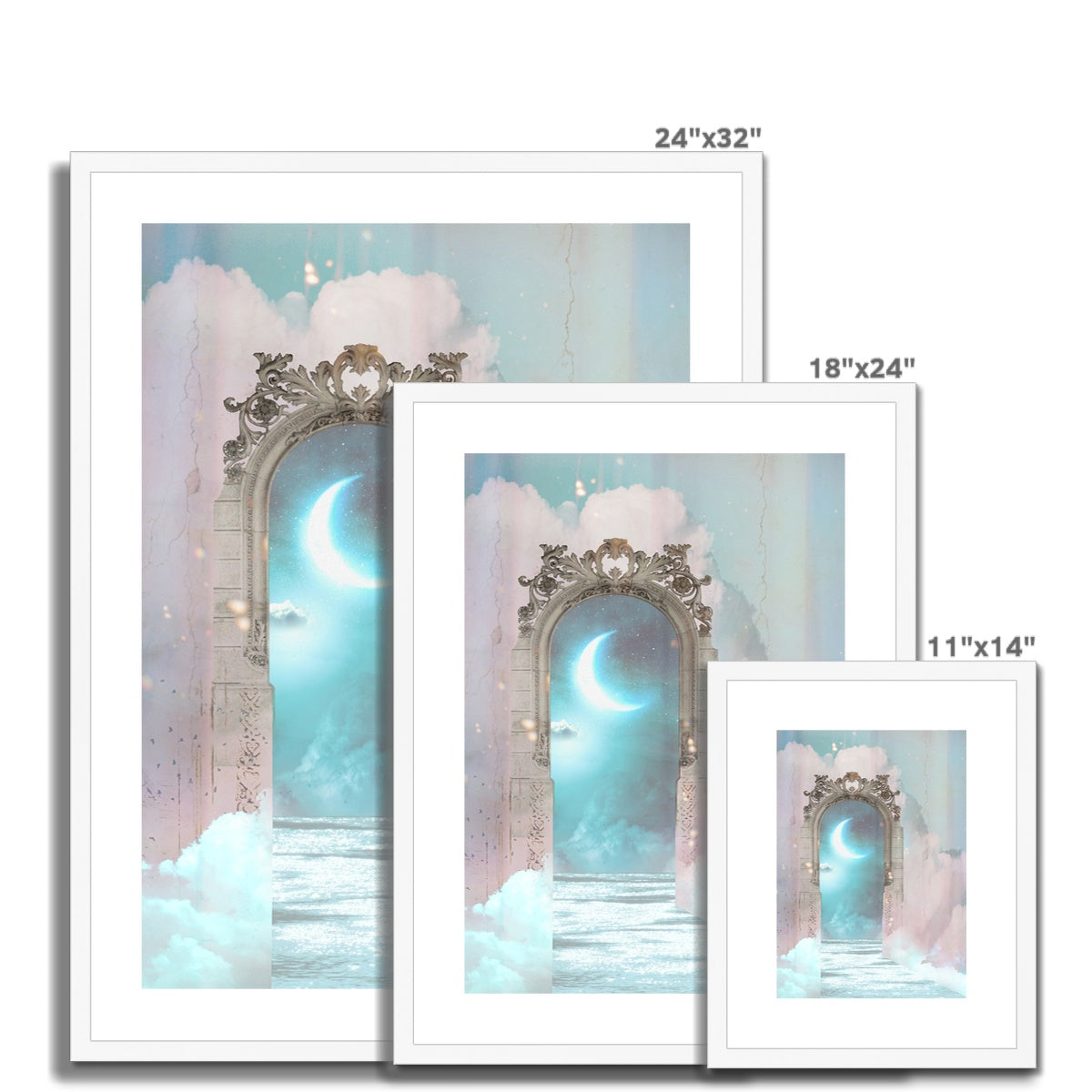 Luna  Framed & Mounted Print - Starseed Designs Inc.