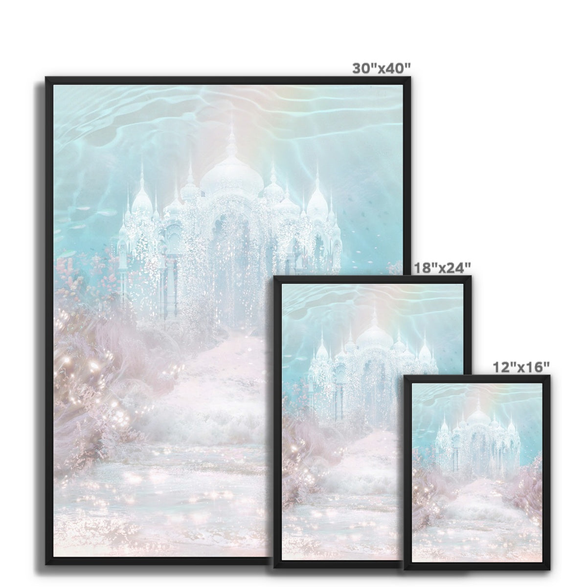 Temple of the Sea Framed Canvas - Starseed Designs Inc.